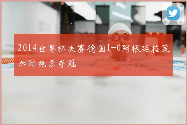 2014世界杯决赛德国1-0阿根廷格策加时绝杀夺冠